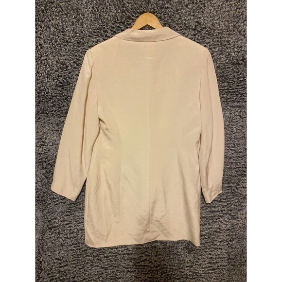 Hugo Buscati Jacket Blazer 100% Silk Button Lined Collared Light Pink Sz 12 - Picture 3 of 9